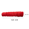 MyMeow Interactive Strengthened Red Long Cat Tunnel, 125cm