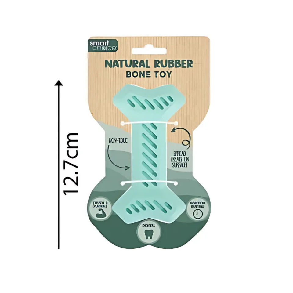 WufWuf & SC Natural Rubber Bone Toy – Purple