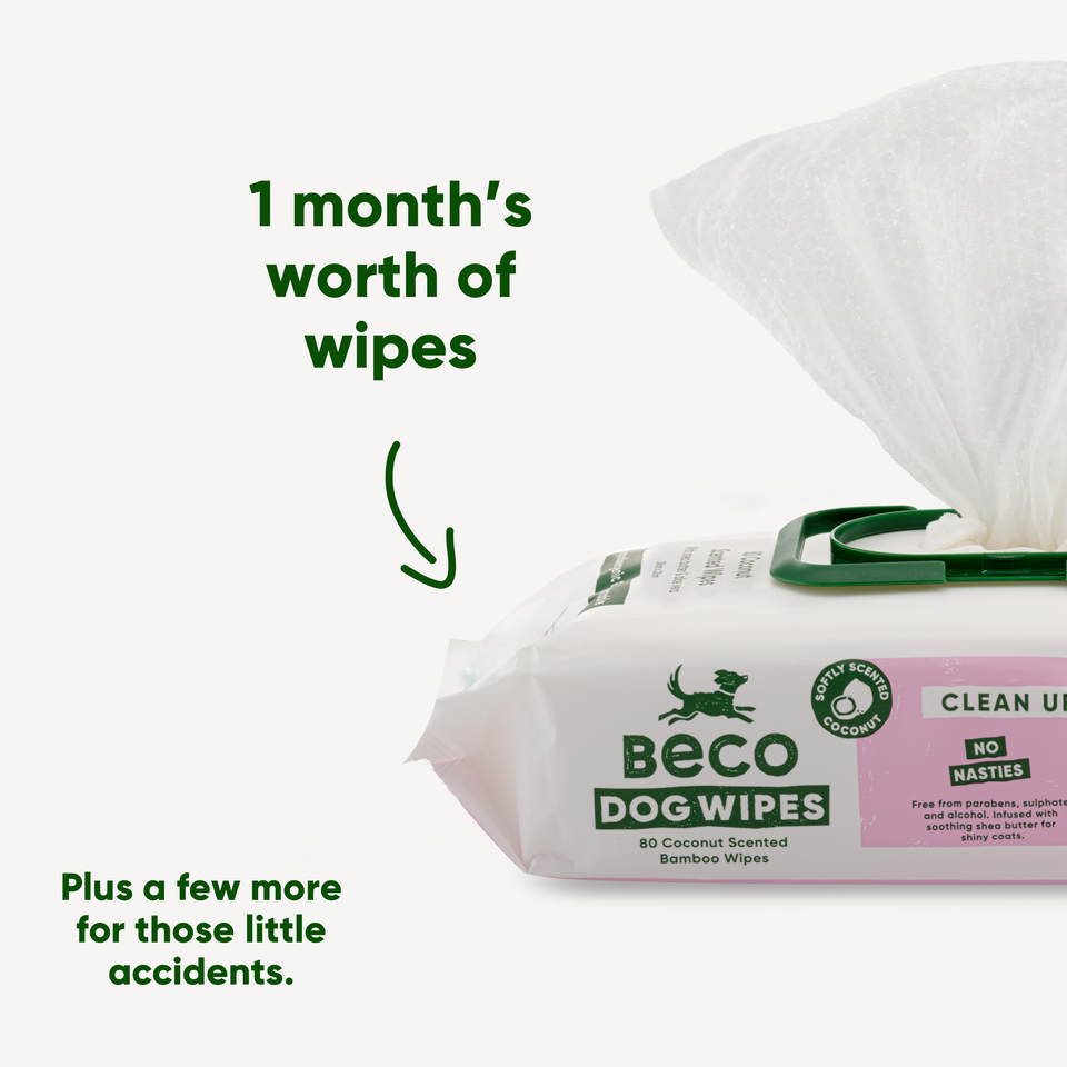 Beco Bambú Wipes Madraí, Scent Cnó cócó, 80 Pacáiste