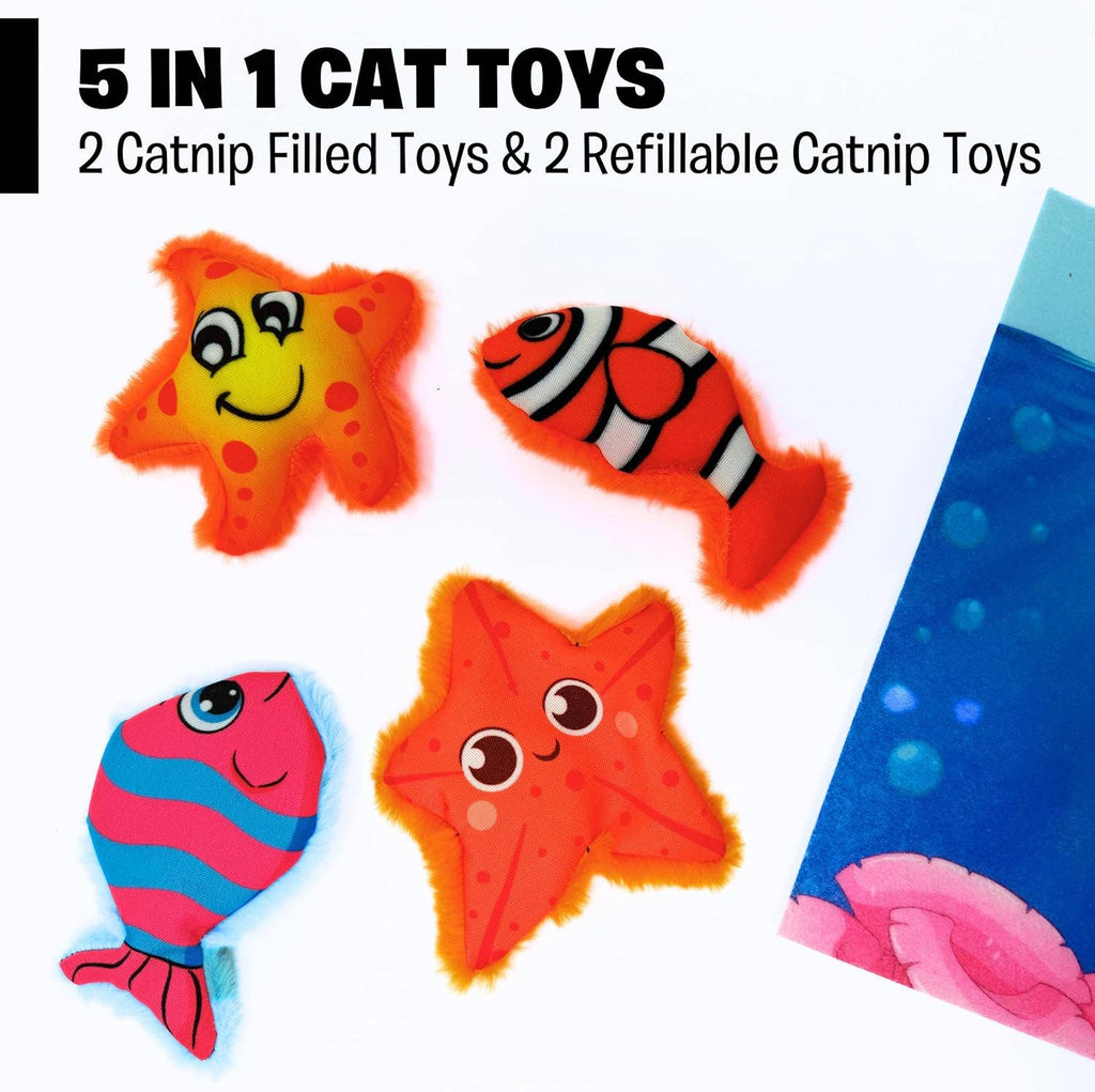 MyMeow Aqua Adventures 5-in-1 Cat Toy Set