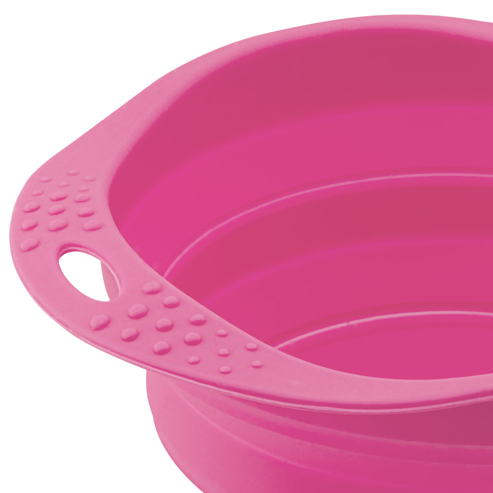 Beco Collapsible Travel Bowl, Pink, Medium