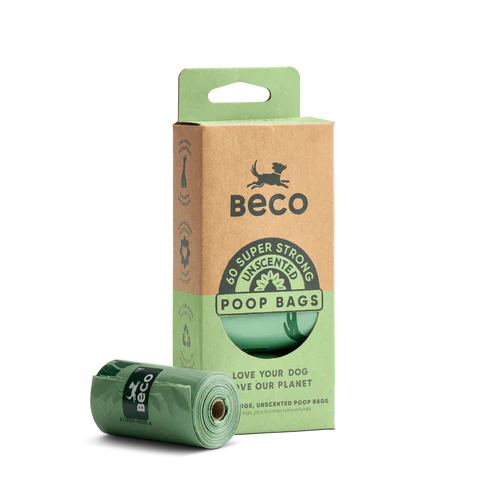 Beco Large Poop Bags - Unscented for Responsible Pet Owners