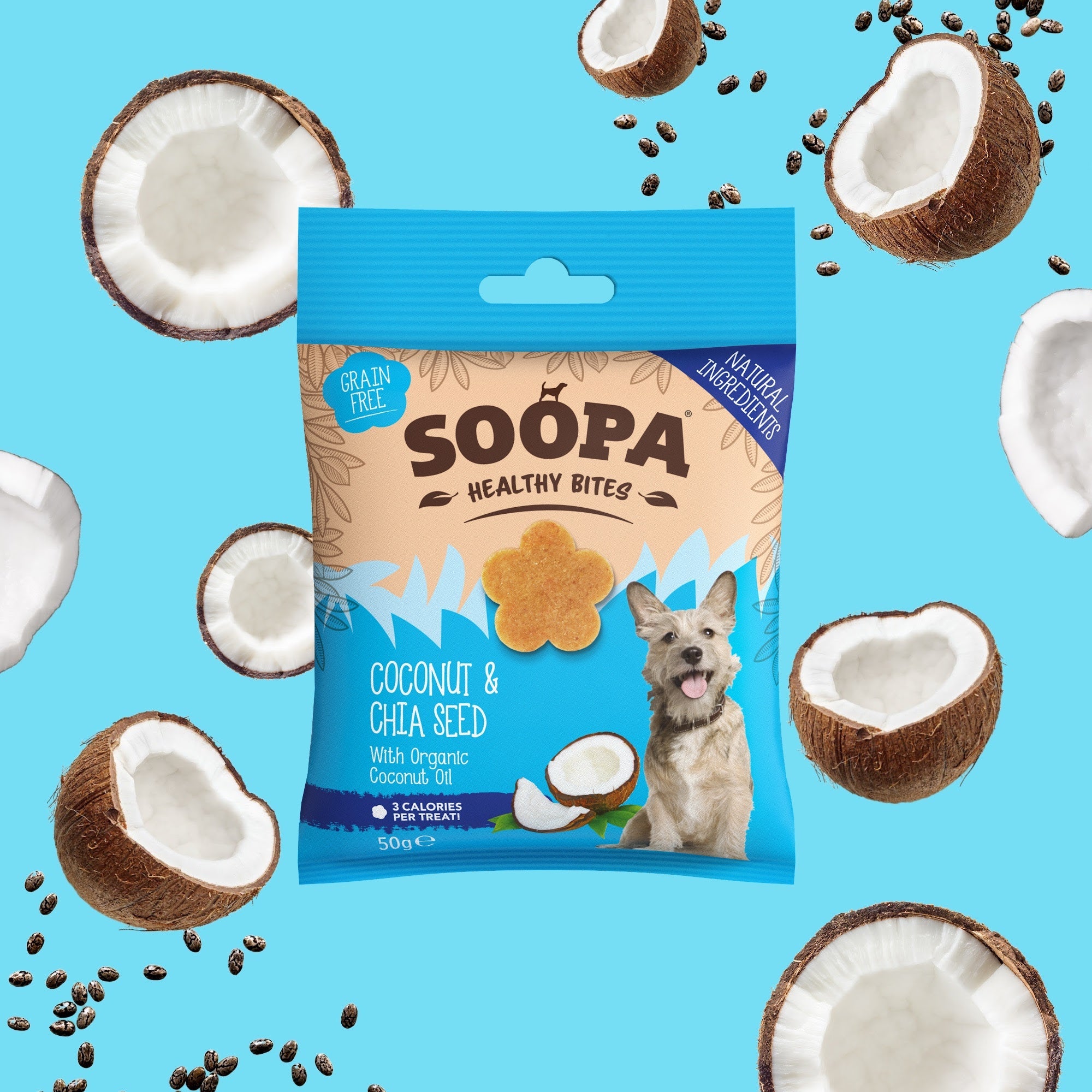 Soopa Cócó &amp; Chia Seed Bites Sláintiúil