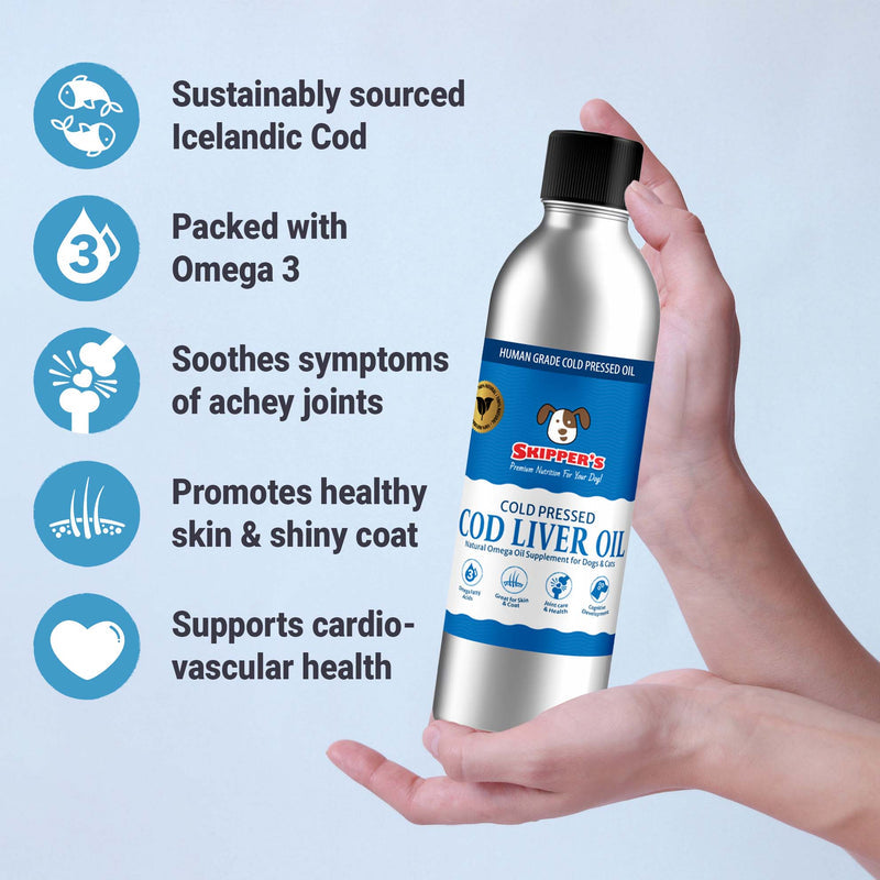 Skipper's Cold Pressed Cod Liver Oil for Cats and Dogs 250ml