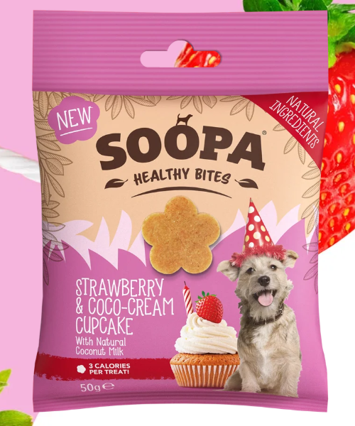 NEW! Soopa Strawberry and Coco-Cream Cupcake Healthy Bites