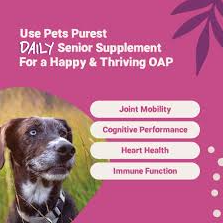 NEW! Pets Purest Daily Senior Supplement 300ml